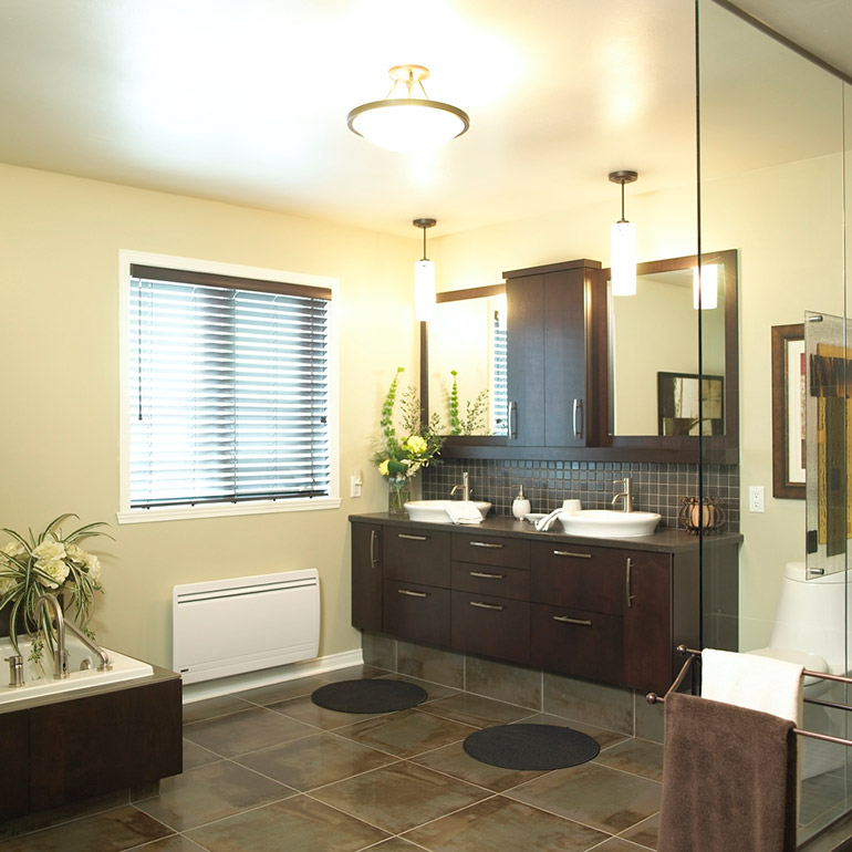 Cuisines Beauregard | Salle de bain des maîtres style urbain